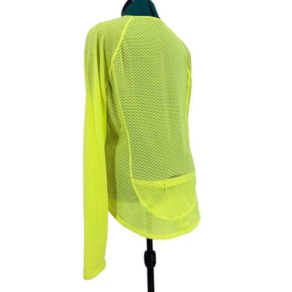Under Armour Fluorescent Yellow Heat Gear Long Sleeve Thin Running Top, Large - Picture 5 of 16
